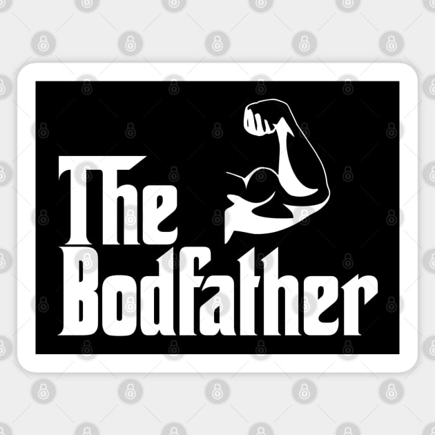 The Bodfather Gym Workout Weightlifting Bodybuilding Sticker by scribblejuice